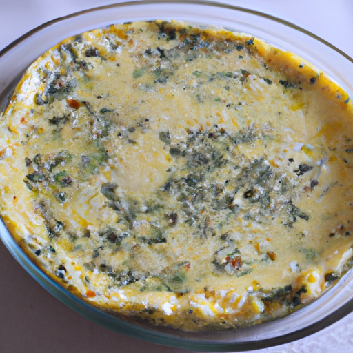 Frittata al forno con ricotta e spinaci